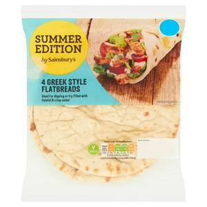 Sainsbury's Greek Style Flatbreads x4