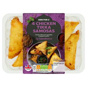 Sainsbury's Chicken Tikka Samosas x4 200g