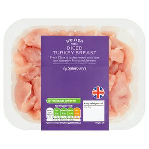 Sainsbury's Diced Turkey Breast 300g