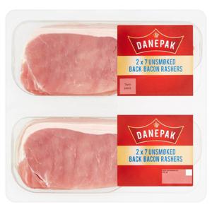 Danepak Unsmoked Back Bacon Rashers Twin Pack 500G