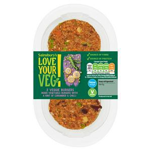 Sainsbury's Love Your Veg! Vegan Mix Burger 225g