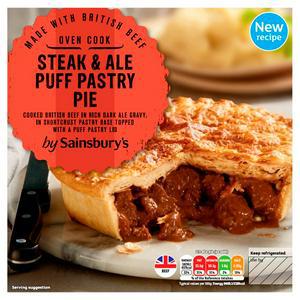 Sainsbury's Steak & Ale Puff Pastry Pie 550g