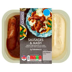 Sainsbury's Classics Sausages & Mash 400g (Serves 1)