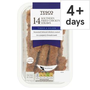 Tesco Bitesize Southern Fried Chicken Straws 168G