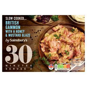 Sainsbury's Slow Cooked British Gammon WithHoney & Mustard Glaze 480g (Serves 2)