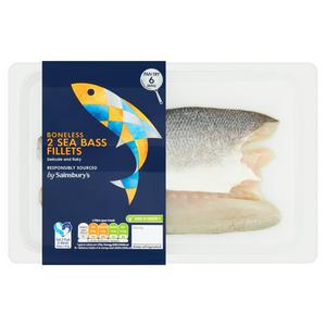 Sainsbury's Sea Bass Fillets 180g