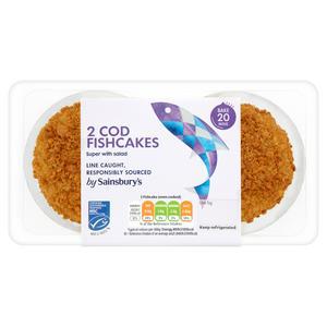 Sainsbury's Cod Fishcakes x2 270g