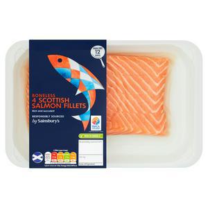 Sainsbury's Salmon Fillets 480g