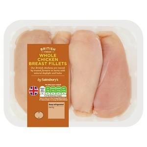 Sainsbury's Chicken Breast Fillets 640g