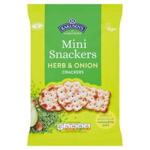 Rakusens Mini Snackers Herb & Onion Crackers