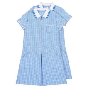 Nutmeg Girls Blue Sporty Gingham Dress 12-13 Years 2PK