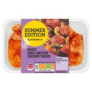 Sainsbury's Sweet Chilli British Chicken Thighs, Summer Edition 900g