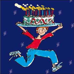 Quentin Blake Cake Man Birthday Card