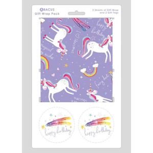 Unicorn Gift Wrap Sheets & Tags