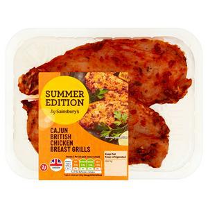 Sainsbury's British Cajun Chicken Breast Grills, Summer Edition x2 310g