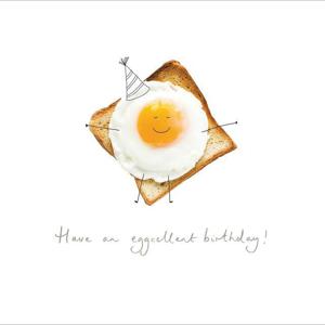 Eggcellent Birthday Greeting Card