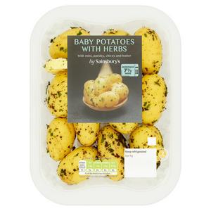 Sainsbury's Baby Potatoes with Herbs & Butter 385g