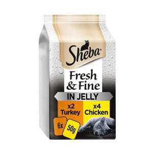 Sheba Fresh & Fine In Jelly With Turkey With Chicken