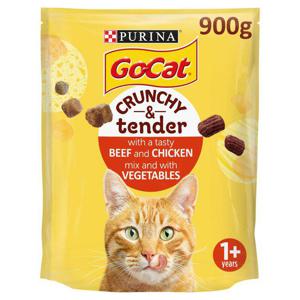 Go-Cat Crunchy & Tender With Beef, Chicken & With Vegetables