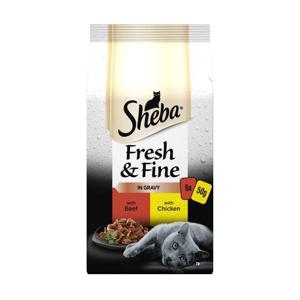 Sheba Fresh & Fine In Gravy With Beef With Chicken