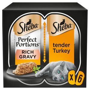 Sheba Perfect Portions With Turkey Chunks In Gravy