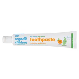 Organic Children Toothpaste Mandarin & Aloe Vera with Fluoride