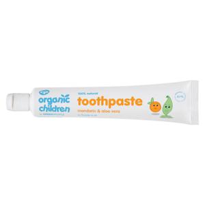 Organic Children Natural Toothpaste Mandarin & Aloe Vera Fluoride Free