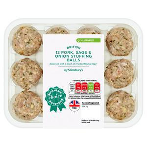 Sainsbury's Butcher's Choice Sage & Onion Stuffing Balls, 360g