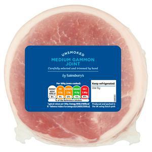 Sainsbury's Unsmoked Gammon Joint 1.4 Kg