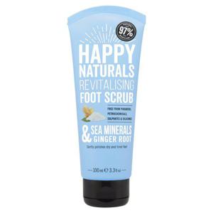 Happy Naturals Revitalising Foot Scrub Sea Minerals& Ginger Root