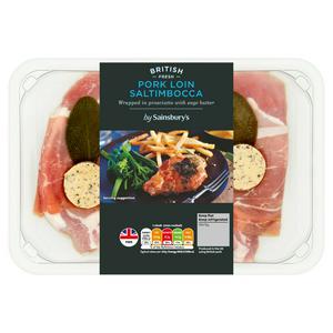 Sainsbury's Just Cook Pork Saltimbocca 321g (Serves 2)