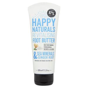 Happy Naturals Revitalising Foot Butter Sea Minerals& Ginger Root