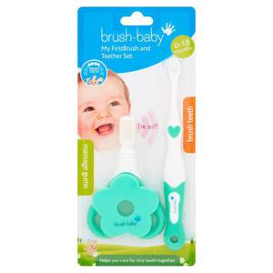 Brush-Baby My First Brush And Teether Set 0-18 Months