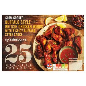 Sainsbury's Slow Cook Buffalo Chicken Wings 600g (Serves 4)