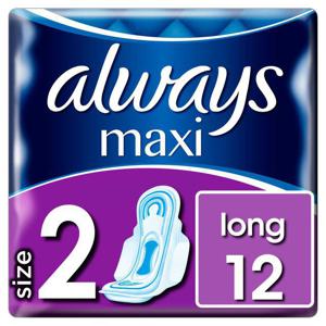 Always Maxi Long (Size2) Sanitary Towels Wings 12 pads