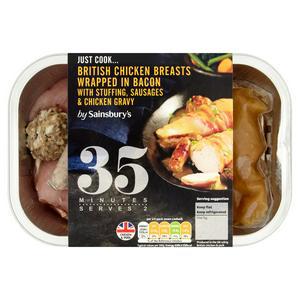 Sainsbury's Chicken Roast with Chicken Gravy 390g (Serves 2)