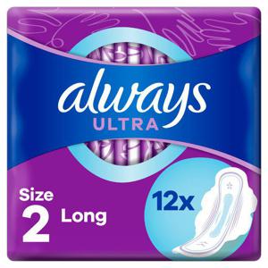 Always Ultra Long (Size 2) Sanitary Towels Wings 12 pads