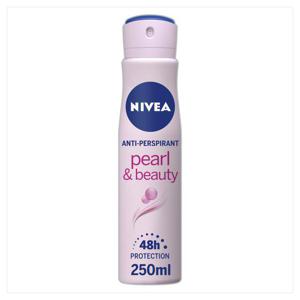 NIVEA Anti-Perspirant Deodorant Spray, Pearl & Beauty, 48 Hrs