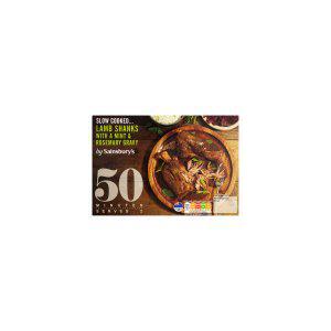 Sainsbury's Slow Cook Lamb Shanks with Mint 680g (Serves 2)