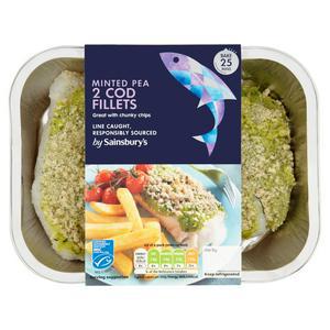 Sainsbury's Cod & Minted Pea Crush x2 370g