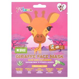 7Th Heaven Wild Animals Giraffe Face Mask Aloe And Cucumber