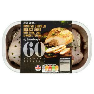 Sainsbury's Just Cook Chicken Breast with Pork, Sage & Onion Stuffing 500g (Serves 3)