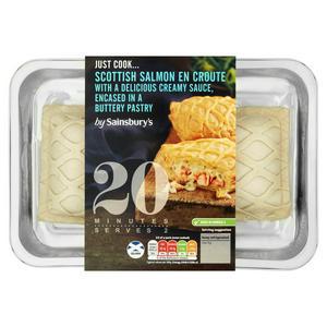 Sainsbury's Just Cook Scottish Salmon En Croute 380g (Serves 2)