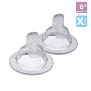 MAM Silicone Cross Cut Bottle Teats 6+ Months