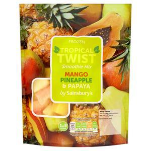 Sainsbury's Mango, Papaya & Pineapple Smoothie Mix 480g