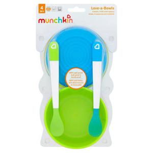 Munchkin Love-A-Bowls 10 Piece Bowl & Spoon Set 4M+