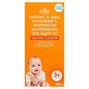 Morrisons Infant's and Childrens Ibuprofen Suspension Orange Flavour