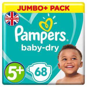 Pampers Baby-Dry Nappies Size 5+12-17kg Jumbo+ Pack