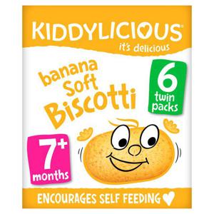 Kiddylicious Banana Soft Biscotti 7+ Months