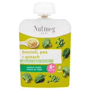 Nutmeg Broccoli, Pea & Spinach Baby Food 6M+